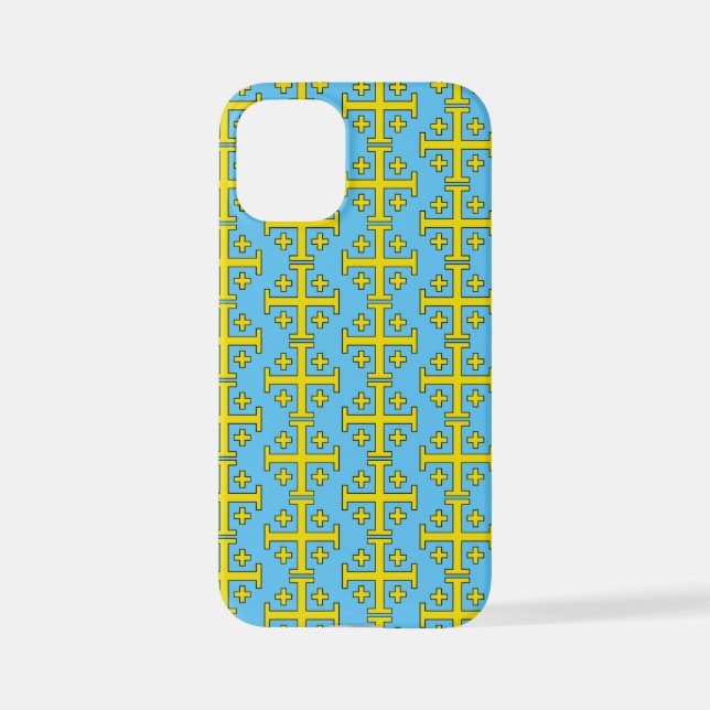 Jerusalem Cross Five‑Fold Cross of Christ iPhone Case (Back)