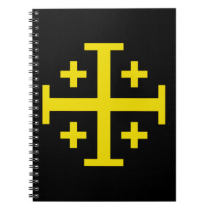 Jerusalem Cross Five‑Fold Cross of Christ Notebook