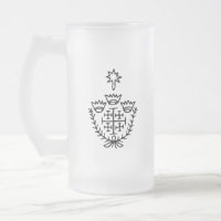 Jerusalem Cross historical pilgrimage tattoo stamp