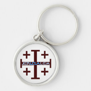 Jerusalem Cross Key Ring