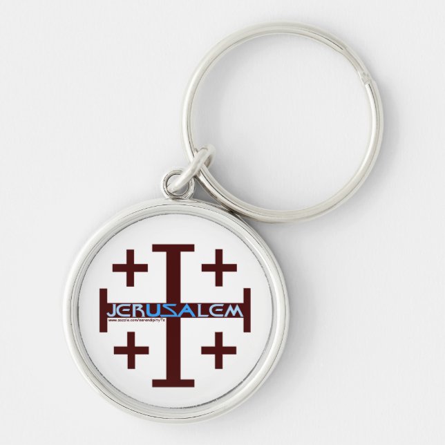 Jerusalem Cross Key Ring (Front)