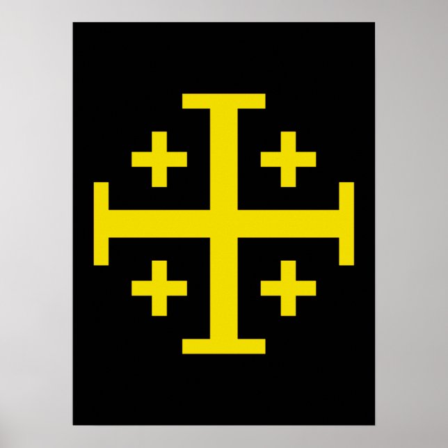 Jerusalem cross poster (Front)