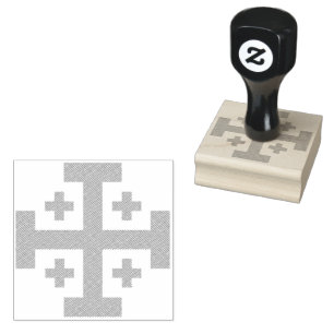 Jerusalem Cross Rubber Stamp
