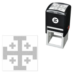 Jerusalem Cross  Self-inking Stamp