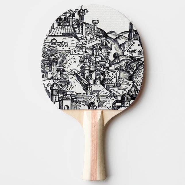 Jerusalem during the reign of Solomon  Ping Pong Paddle (Front)