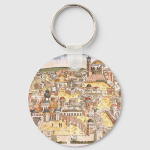Jerusalem first temple key ring