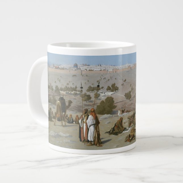 Jerusalem from the Mount of Olives | 1880 Large Coffee Mug (Front Left)