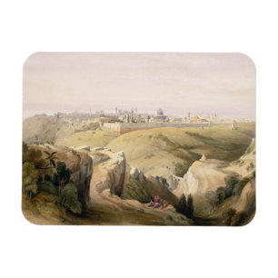 Jerusalem from the Mount of Olives, April 8th 1839 Magnet