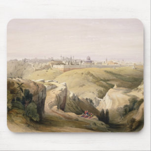 Jerusalem from the Mount of Olives, April 8th 1839 Mouse Mat