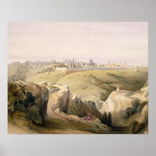Jerusalem from the Mount of Olives, April 8th 1839 Poster