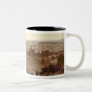 Jerusalem in her Grandeur, engraved by Charles Mot Two-Tone Coffee Mug