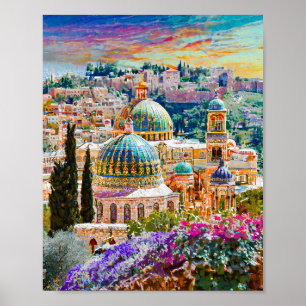 Jerusalem is the most beautiful city on the World  Poster