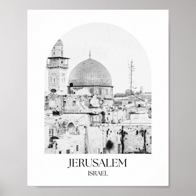 Jerusalem Israel Arch Photo Print (Front)