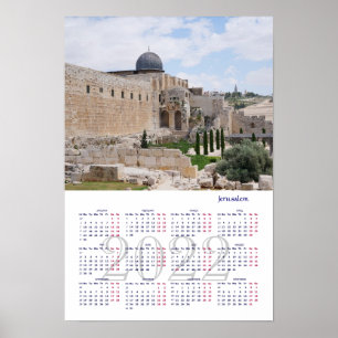 Jerusalem, Israel. Calendar 2022 Poster