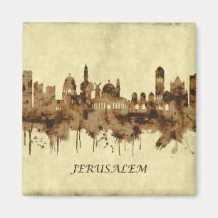 Jerusalem Israel Cityscape Magnet