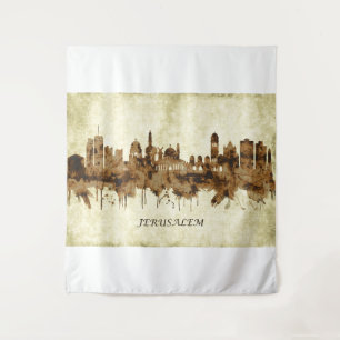 Jerusalem Israel Cityscape Tapestry