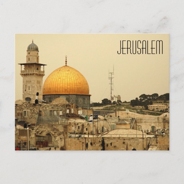 Jerusalem Israel postcard (Front)