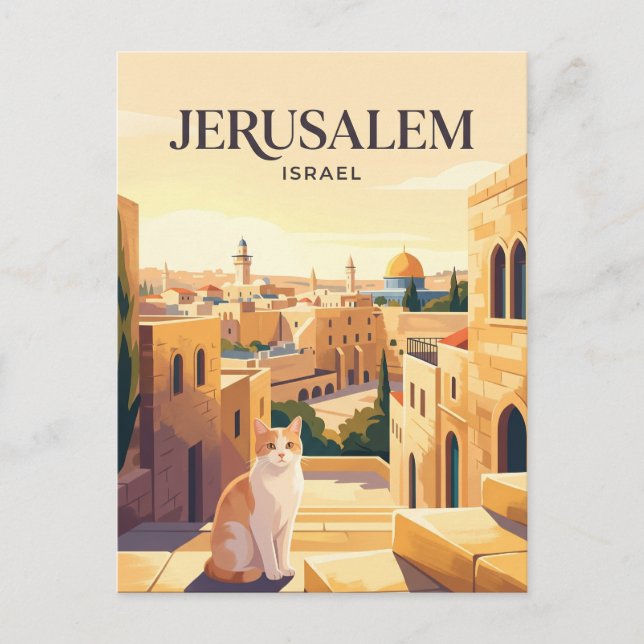 Jerusalem Israel Postcard (Front)
