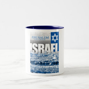 Jerusalem, Israel Two-Tone Coffee Mug
