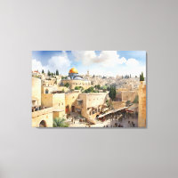Jerusalem Israel watercolor art