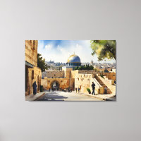 Jerusalem Israel watercolor art