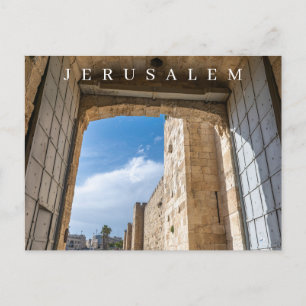 Jerusalem Jaffa Gate view postcard