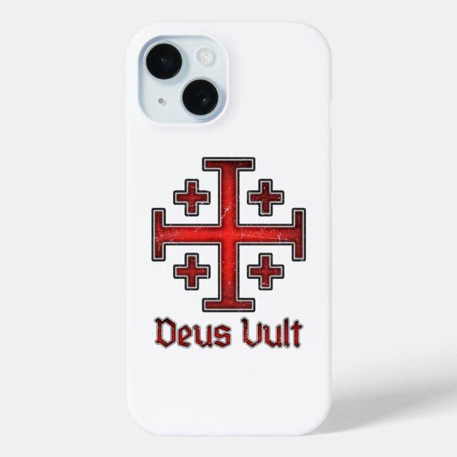 Jerusalem Knight Templar Crusader Cross Christian Case-Mate iPhone Case (Back)