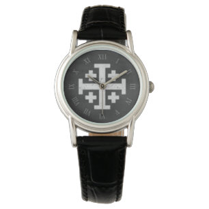 Jerusalem Knight Templar Crusader Cross Christian Watch