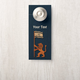 Jerusalem Lion With Flag Door Hanger