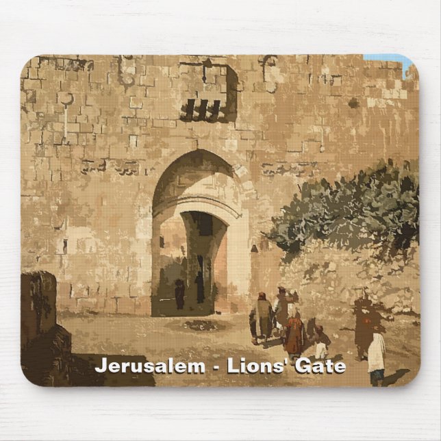 Jerusalem - Lions' Gate Mouse Pad (Front)