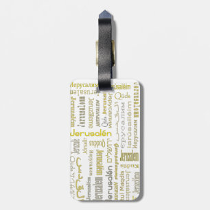 Jerusalem Luggage Tag