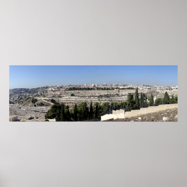 Jerusalem Panorama Poster (Front)