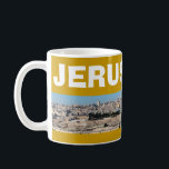 JERUSALEM* Panoramic Mug<br><div class="desc">Enjoy your favourite beverage and a little bit of Ireland with this beautiful Jerusalem mug. Jerusalem is the capital city of Iceland and also a holy city for Christians, Jews, and Muslims. The mug has JERUSALEM written across the top in large letters. Below this is a panoramic photo of Jerusalem's...</div>