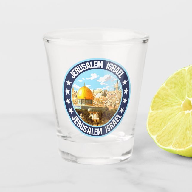 Jerusalem                                          shot glass (Front)