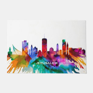 Jerusalem Skyline Doormat