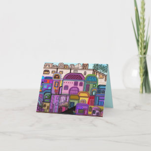 Jerusalem Tapestry Rosh Hashanah Card