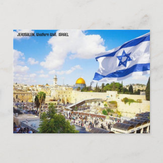 JERUSALEM, Western Wall, ISRAEL Postcard