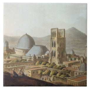 Jerusalem with the Church of the Holy Sepulchre, p Tile