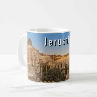 Jerusalem's Mount Olive and Al Aqsa Mosque Coffee Mug