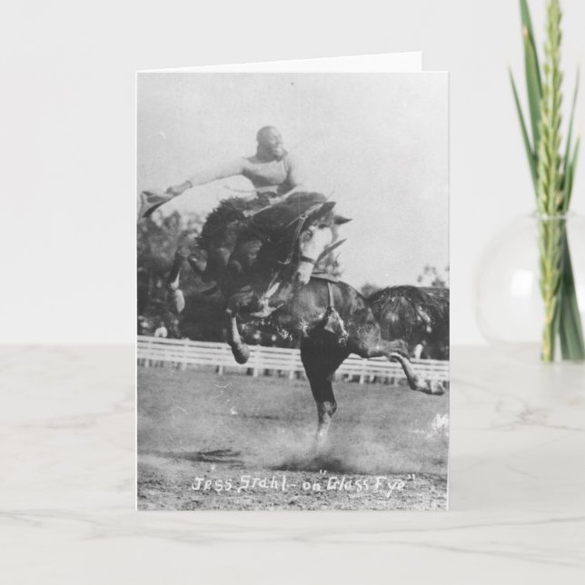 Jess Stahl on Glass Eye. Card (Front)