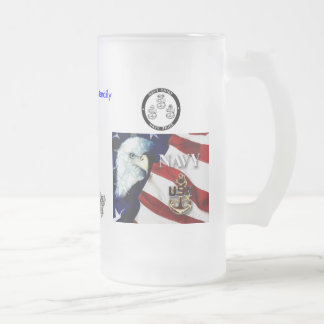 jesse... frosted glass beer mug