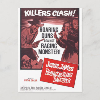 Jesse James Meets Frankenstein Daughter Postcard