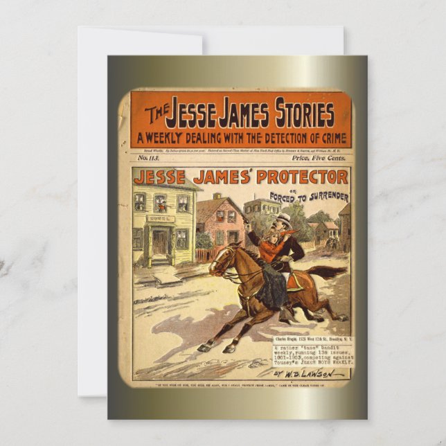 Jesse James Outlaw Bank Robber Comic Book (Front)