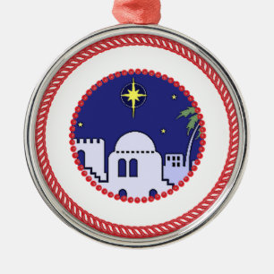 Jesse Tree Bethlehem #1 Metal Tree Decoration