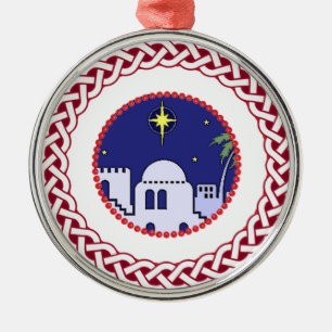 Jesse Tree Bethlehem Metal Tree Decoration