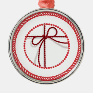 Jesse Tree Scarlet Cord Ornament #1