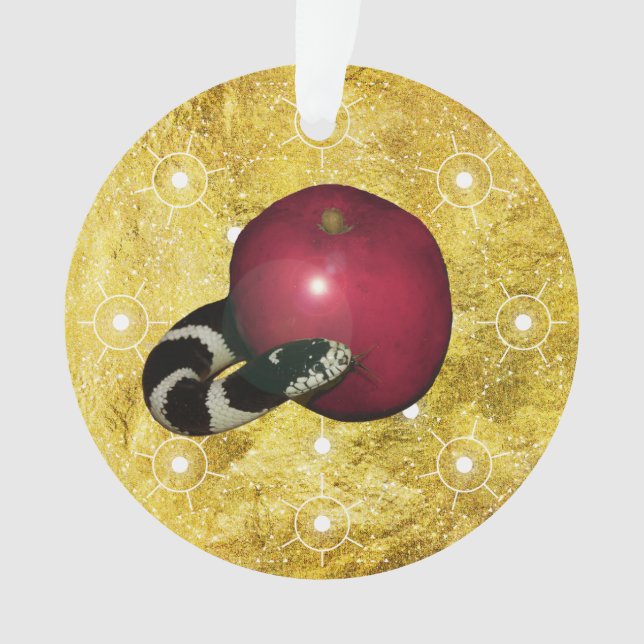 Jesse Tree Serpent Apple Ornament (Front)