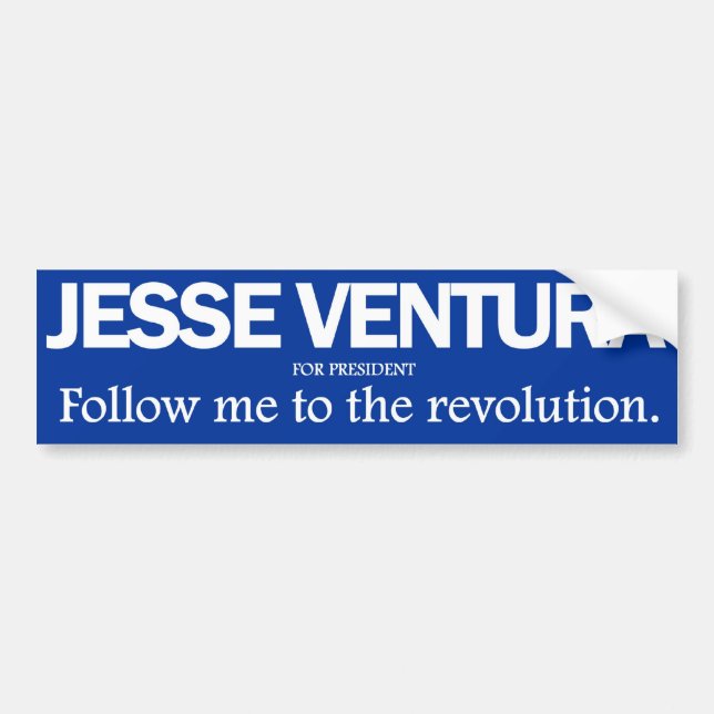 Jesse Ventura - Follow me to the revolution bumper Bumper Sticker (Front)