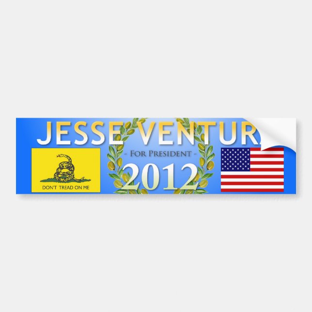 Jesse Ventura for President 2012 Bumper Sticker (Front)