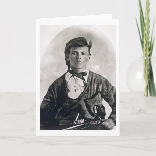 Jesse Woodson James (b/w photo) Card (Front)